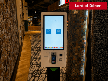 Self Order Kiosk Samsun KSSB Dual Side