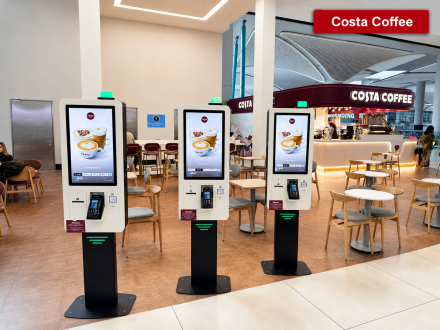 Self Order Kiosk Samsun KSSB Dual Side