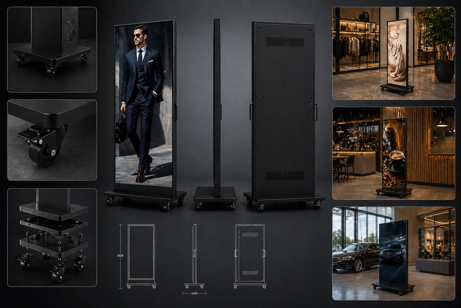 Mobile Design Enabling Flexible Placement Across Store Areas